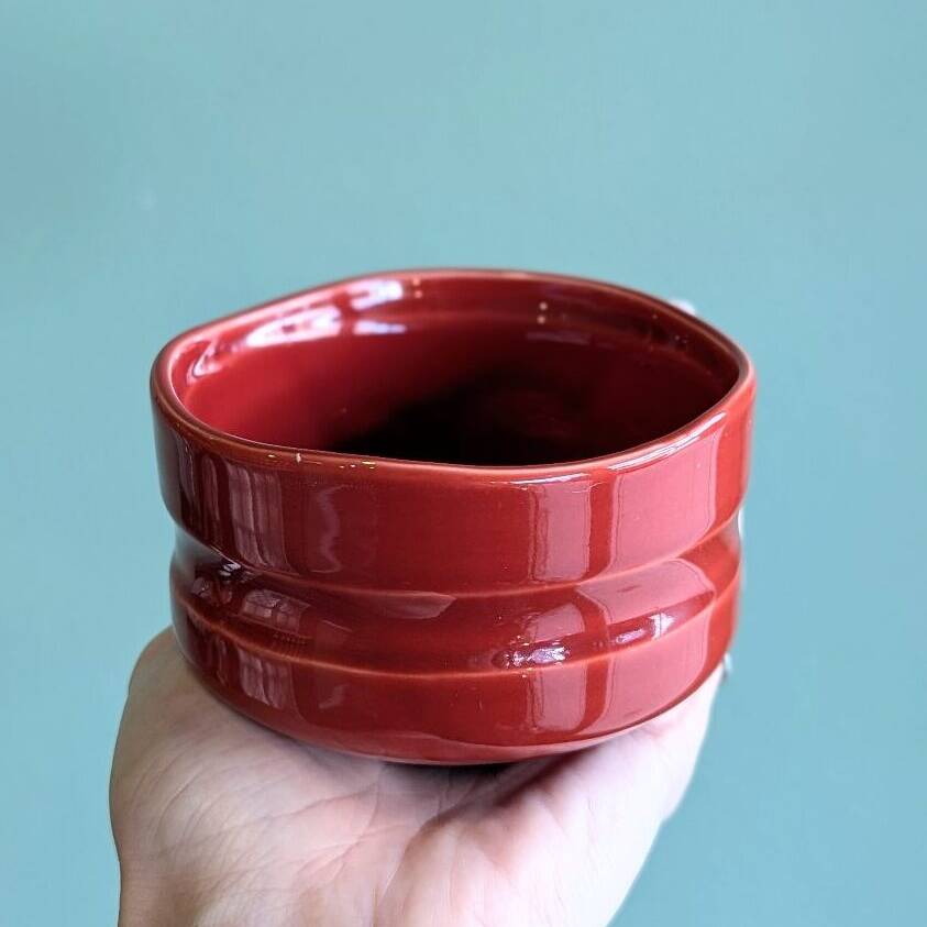 orchre red matcha bowl tour de tea